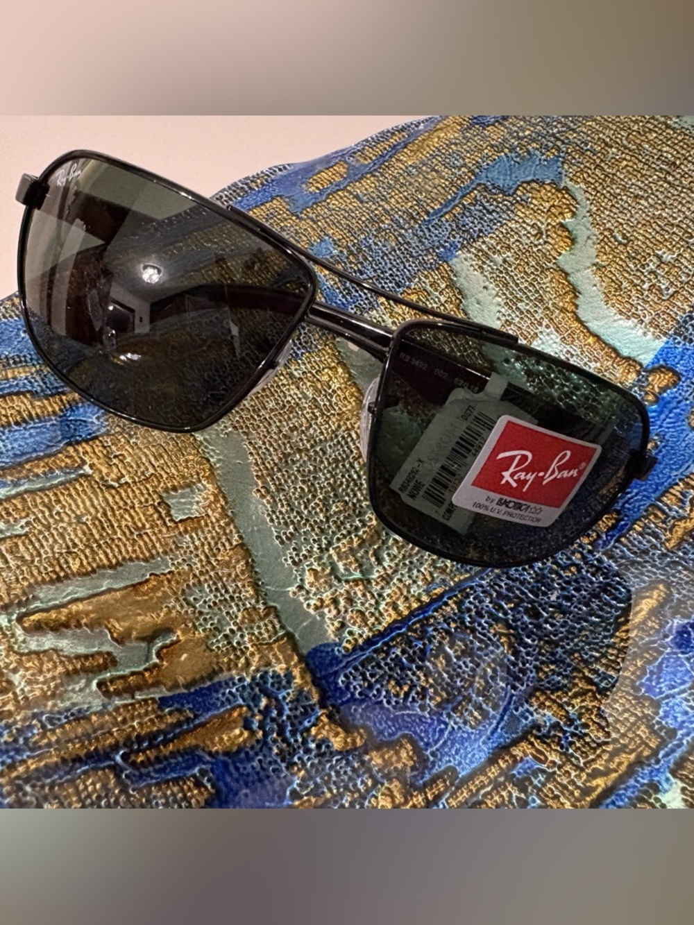 Ray-Ban Black Men's 62MM Square Pilot Sunglasses with Dark Lenses - Picture 4 of 11